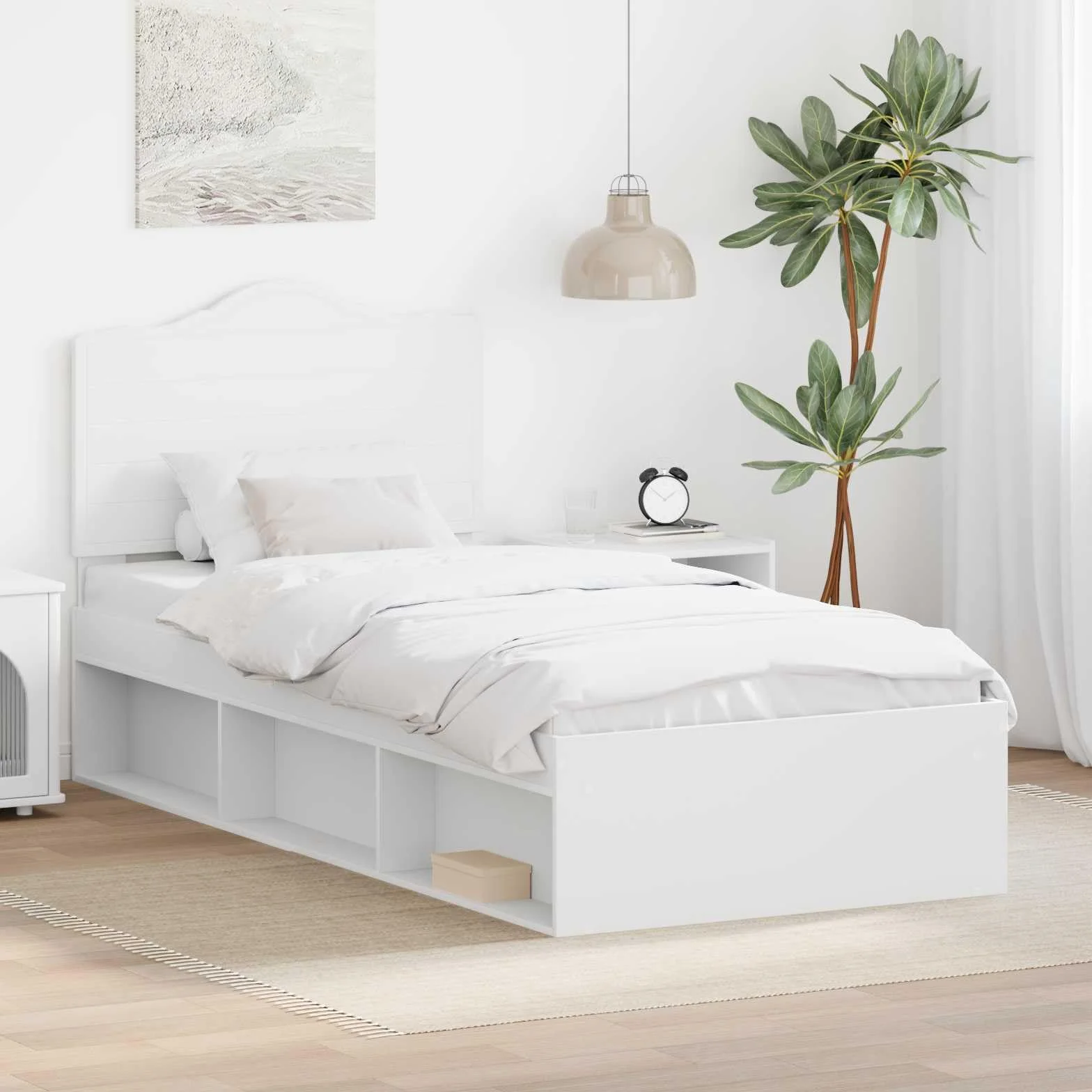 vidaXL Estructura de Cama 90 x 190 cm Madera de Pino Macizo