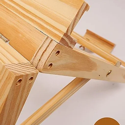 SAeWare Tablero de dibujo ajustable para mesa, soporte de madera, accesorios de boceto, estudio, marco H, suministros de arte