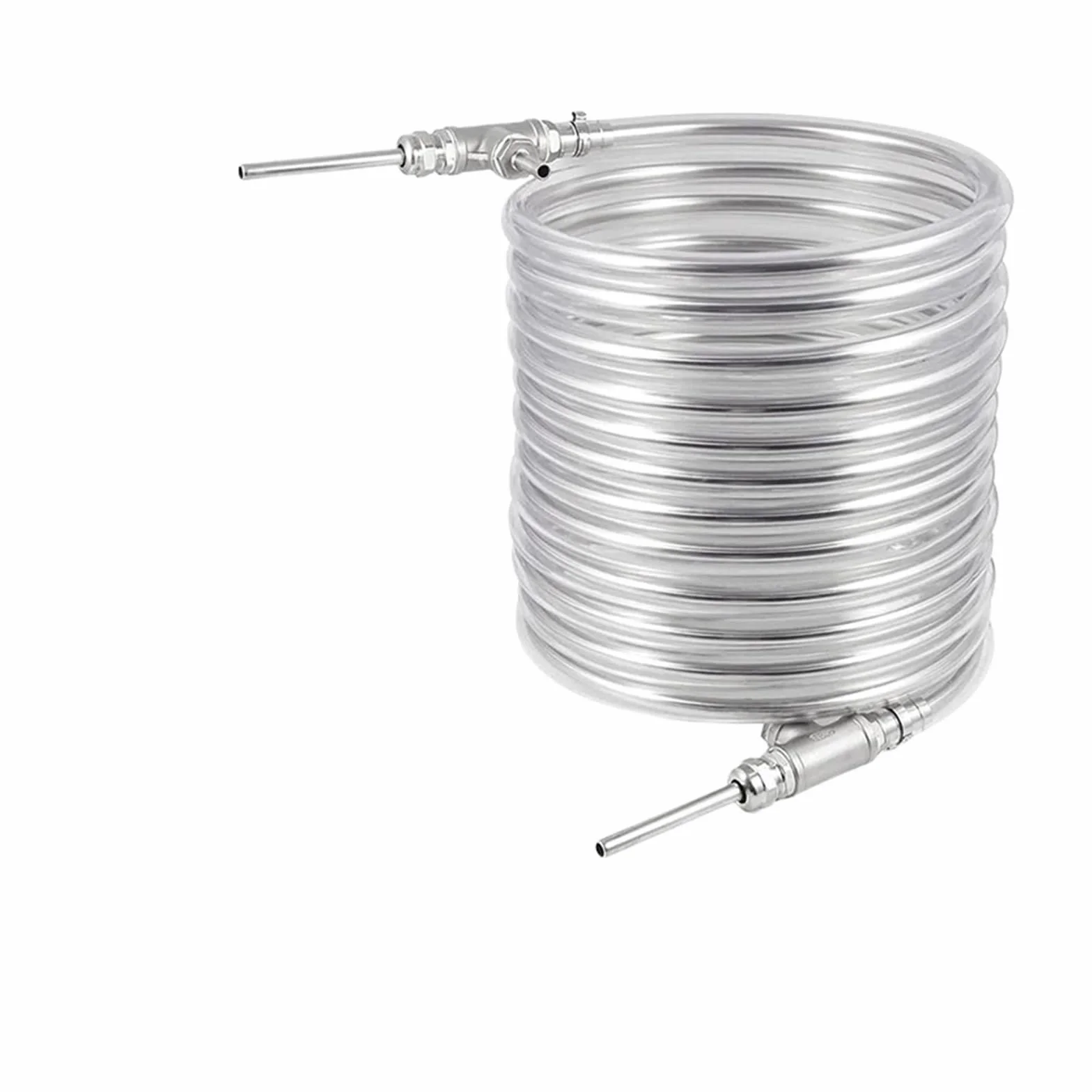 Enfriador de Mosto Intercambiador De Calor Mosto, Enfriador Contraflujo, Serpentín Enfriamiento 9,52 * 0,5 * 10M For Elaboración Casera Cerveza