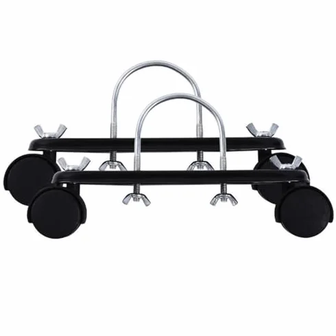 2 soportes de radiador para calentador eléctrico con ruedas giratorias de 360°, base portátil para calentador de aceite para un fácil movimiento en el hogar y la oficina, soporte duradero