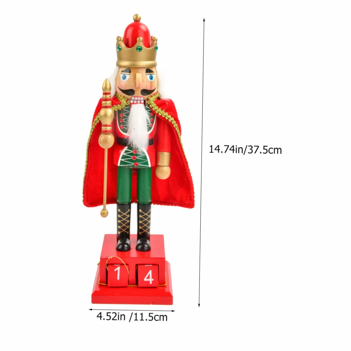 ABOOFAN Adornos De Cascanueces De Navidad De Madera Soldado De Figura De Cascanueces Decoración para Calendario De Regresiva De Navidad para Fiesta
