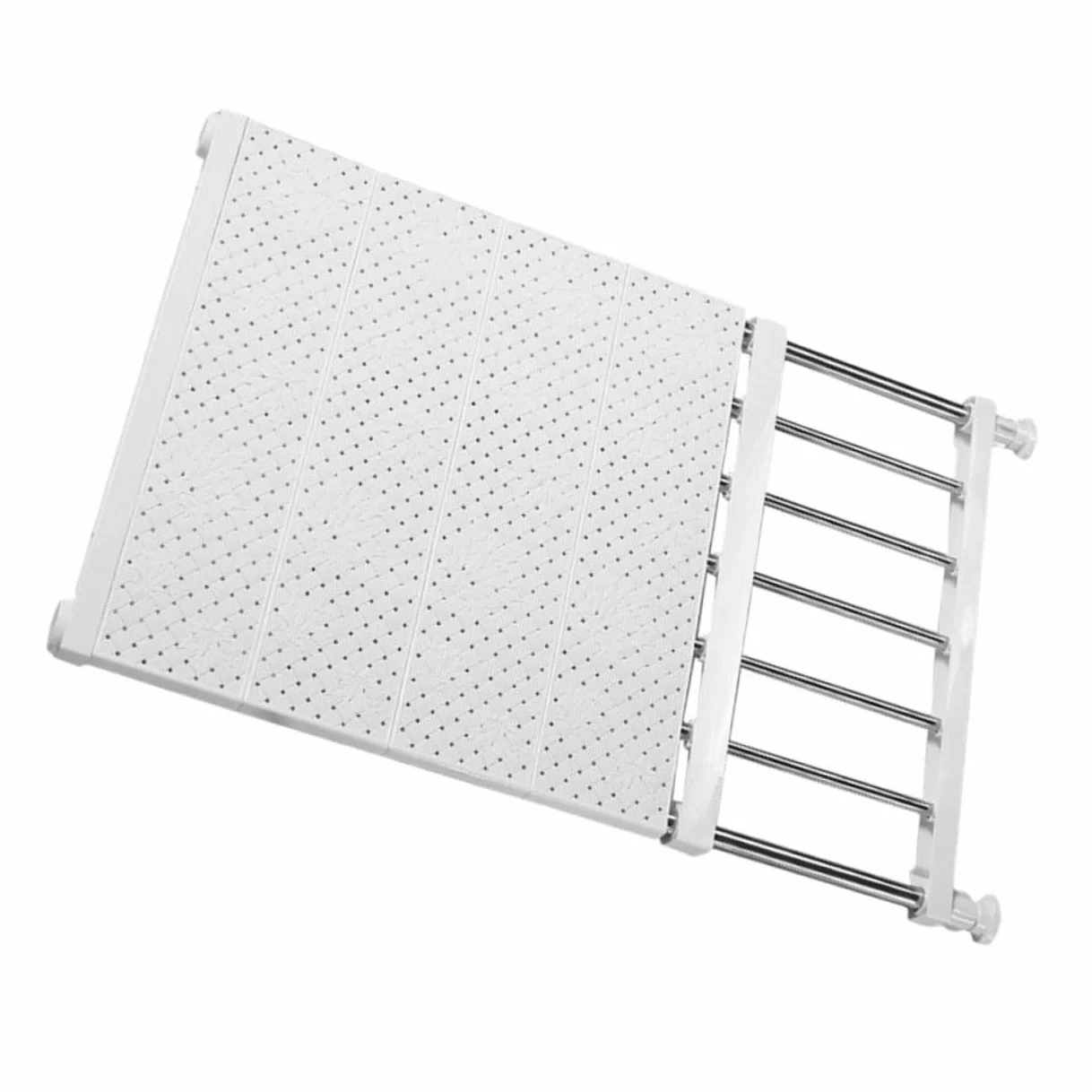 Estante para Armario de Alta Resistencia Bastidor Extensible sin Taladro para Ropa Divisor Multifuncional para Almacenamiento Dormitorio y Armarios Color