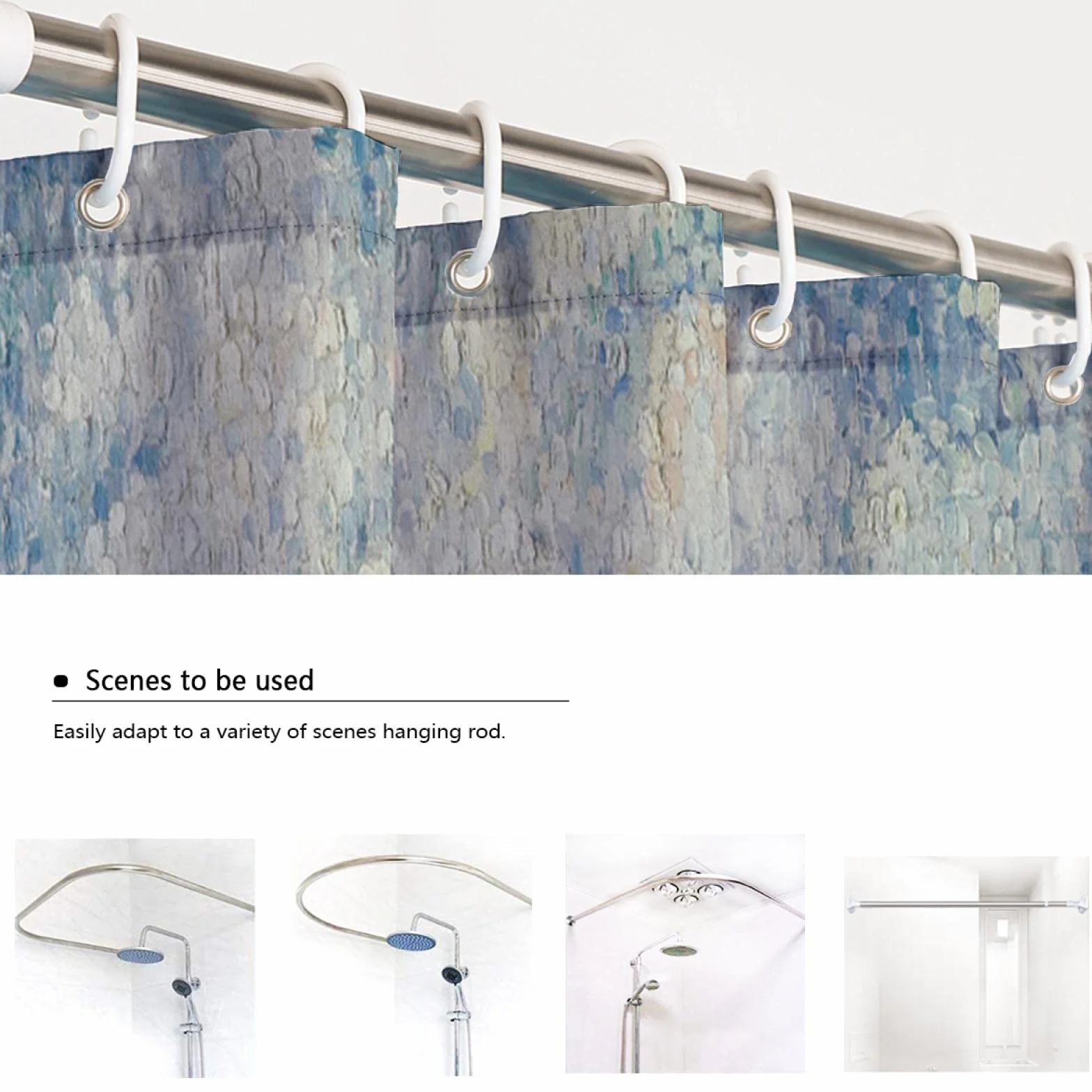 Cortinas de Ducha de impresión Ingenioso Punto Barco Cortina de Ducha para decoración de baño Impermeable máquina Lavable Paul Signac Cortinas de baño W190xL220cm