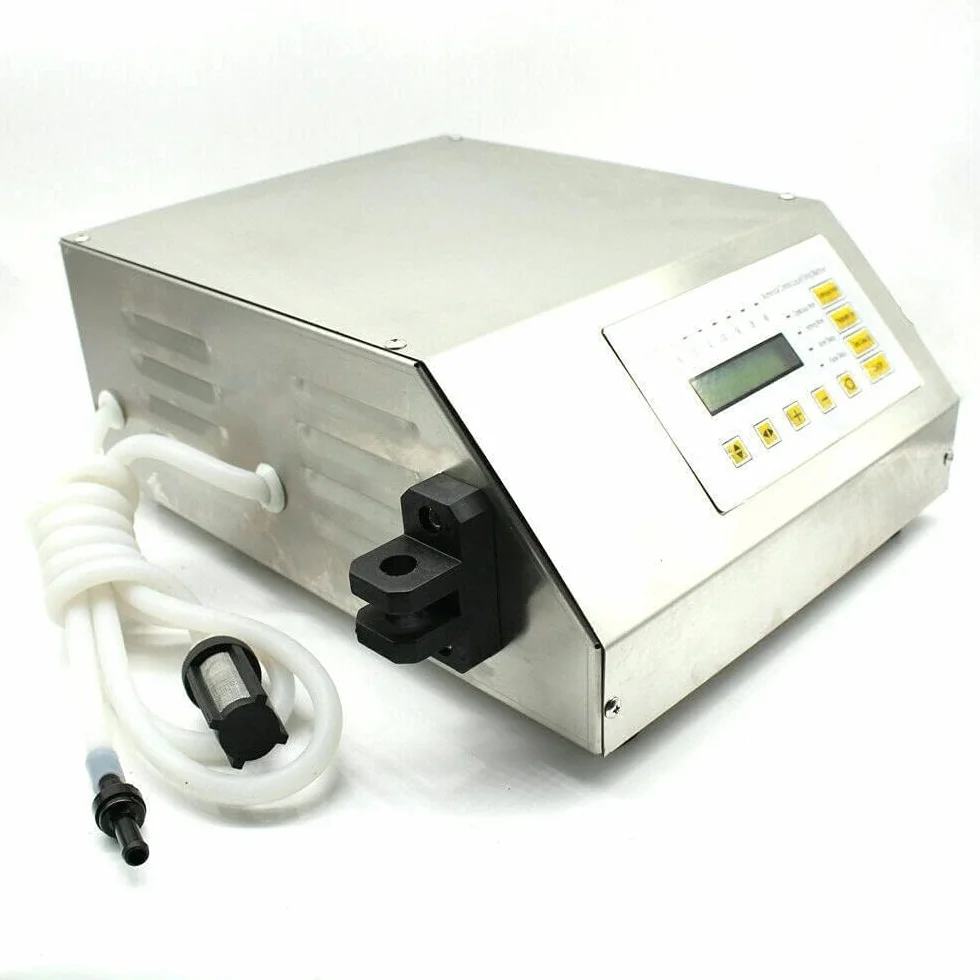 Control digital Agua Vino Líquido Máquina Llenadora de Líquido Conteo Automático LCD Aceite Máquina de Llenado Autocebante 2-3500ml