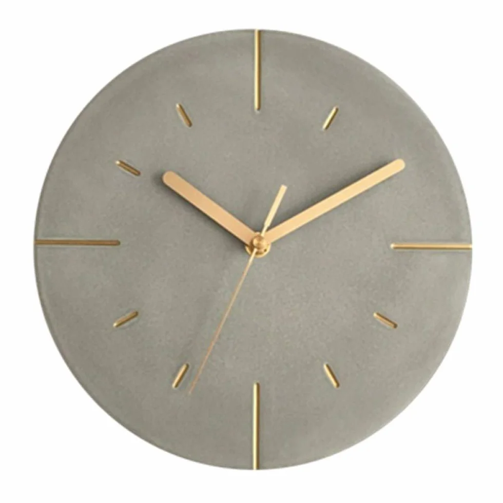 AAPIE Relojes de Pared de Estilo Industrial, Reloj de Pared silencioso, Relojes de Pared Redondos Decorativos, Reloj de Pared con batería, Adorno Grande