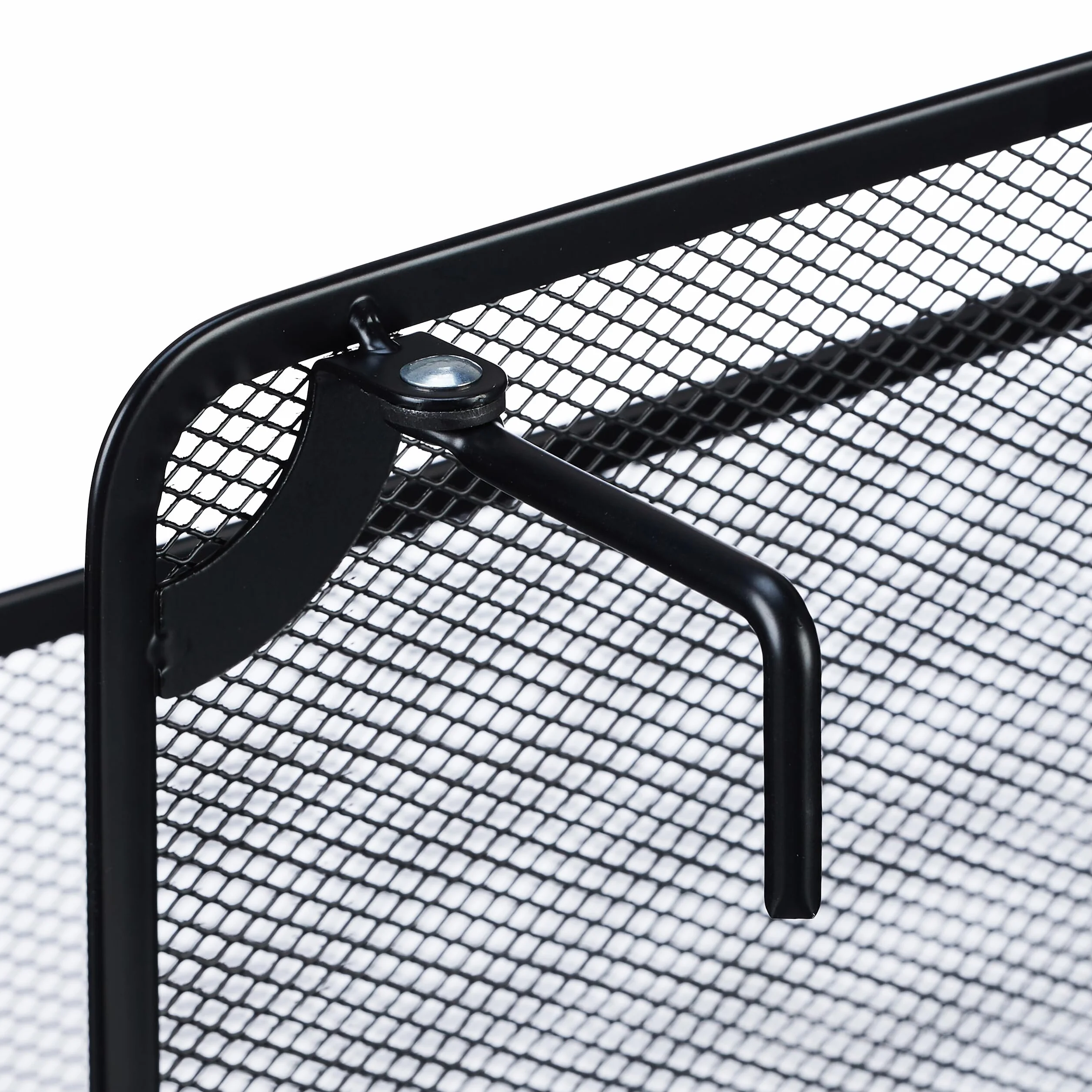 Relaxdays Revistero de Pared 28x35,5x10 cm Metal Negro Organizador Periódicos