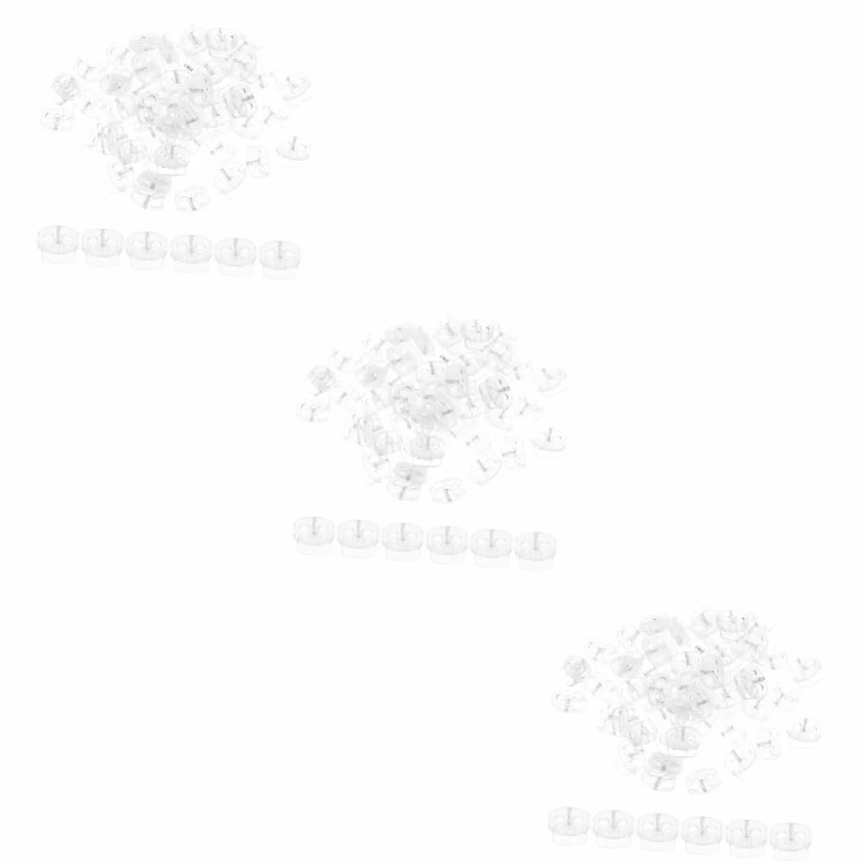 150piezas Acoplamientos De Cuerda De Resorte Para Lanyards Ajustables y Versátiles Para Ropa Mochilas