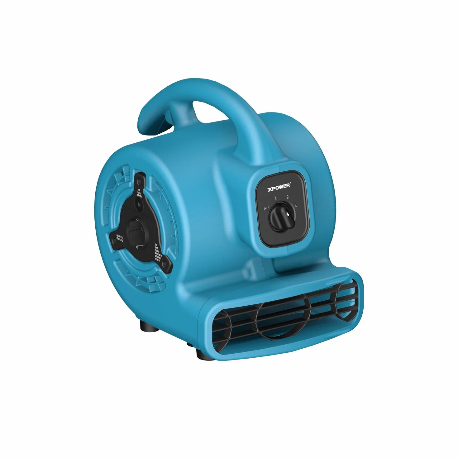 XPower P-80A Mighty Centrifugal Air Mover, Carpet Dryer, Floor Fan, Blower, Stackable, Daisy Chain, for Water Damage Restoration, Janitorial, Plumbing, Home Use