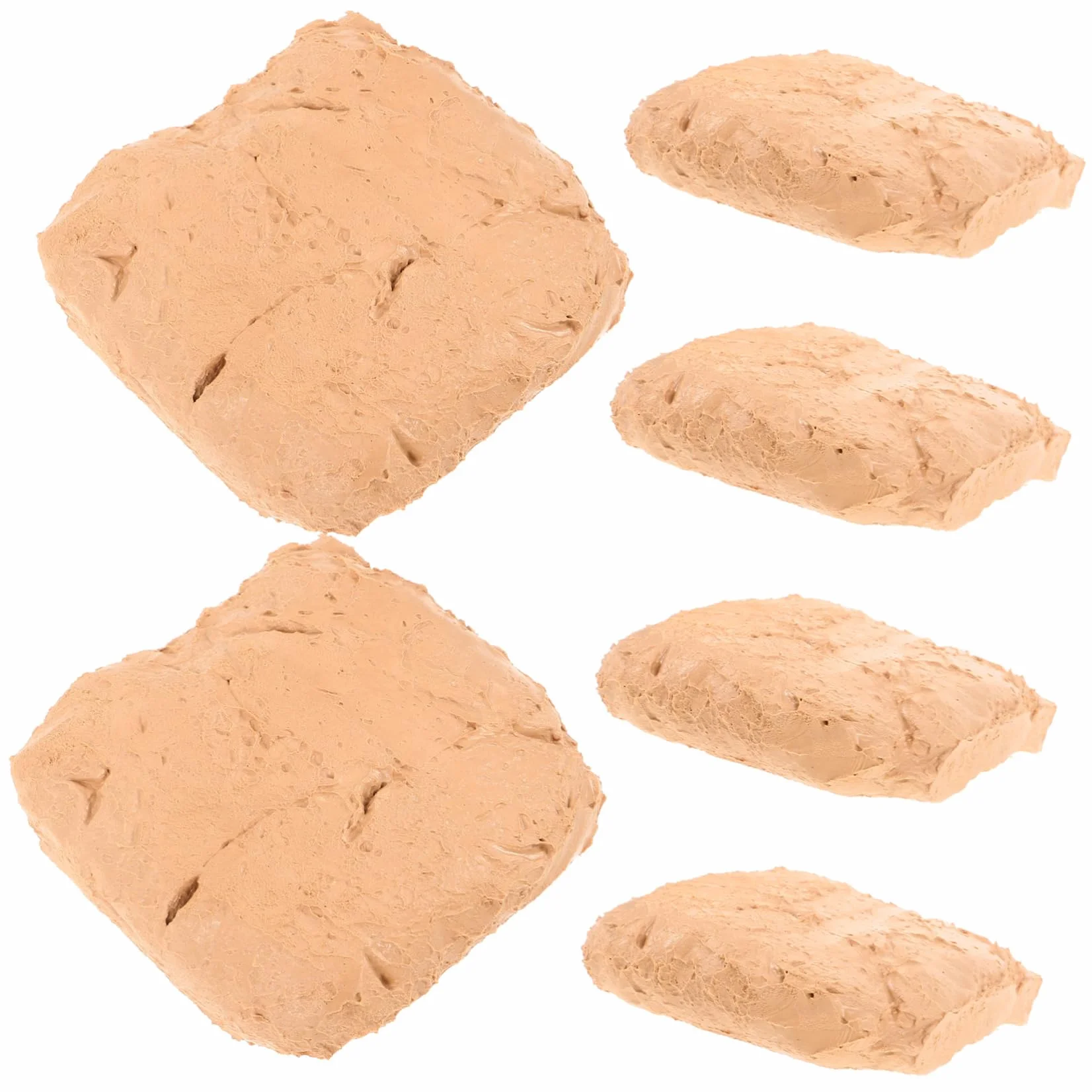 Arcilla de Modelar para Manualidades, 6 Piezas Beige de Secado al Aire | Textura Suave y Firme, 200g por Bolsa, para Bricolaje y Principiantes en Modelado