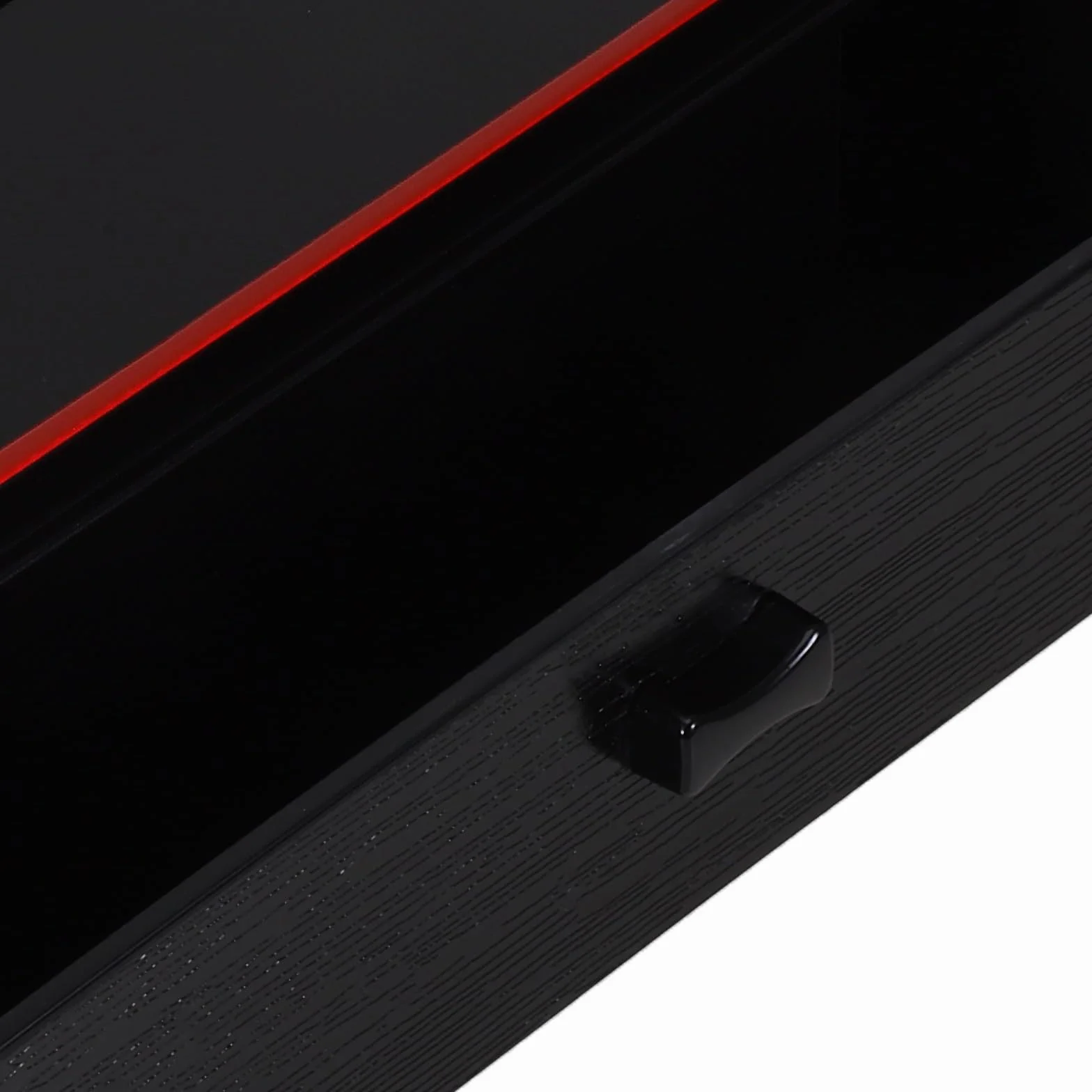 Operitacx Caja Organizadora para Palillos y Cubiertos de Madera Negra Diseño Japonés, Extraíble y Portátil, Contenedor para Almacenamiento Higiénico en Cocina, 1 Unidad