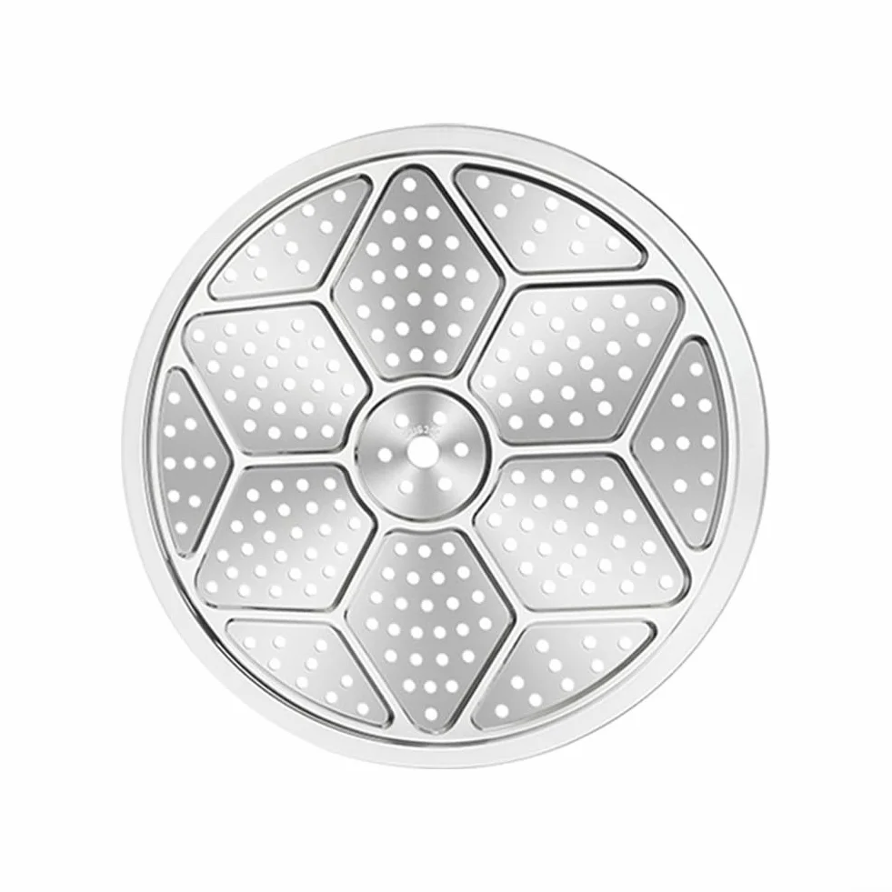 Bandeja de vapor de acero inoxidable 304, redonda para cocinar al vapor, 29 cm