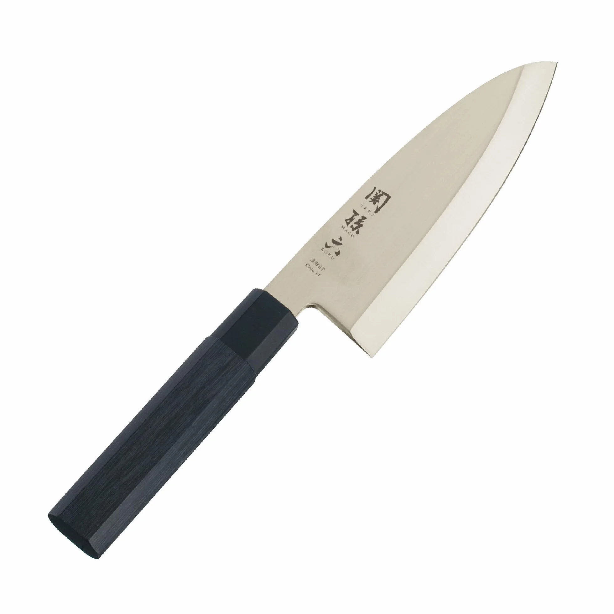 KAI Seki Magoroku Kinju y Hekiju Deba 16,5 cm longitud de la hoja - 8A solid & SUS420J2 - 58 & 56 (±1) HRC - hecho a mano - madera Pakka & plástico PP - cuchillo japonés - Hecho en Japón