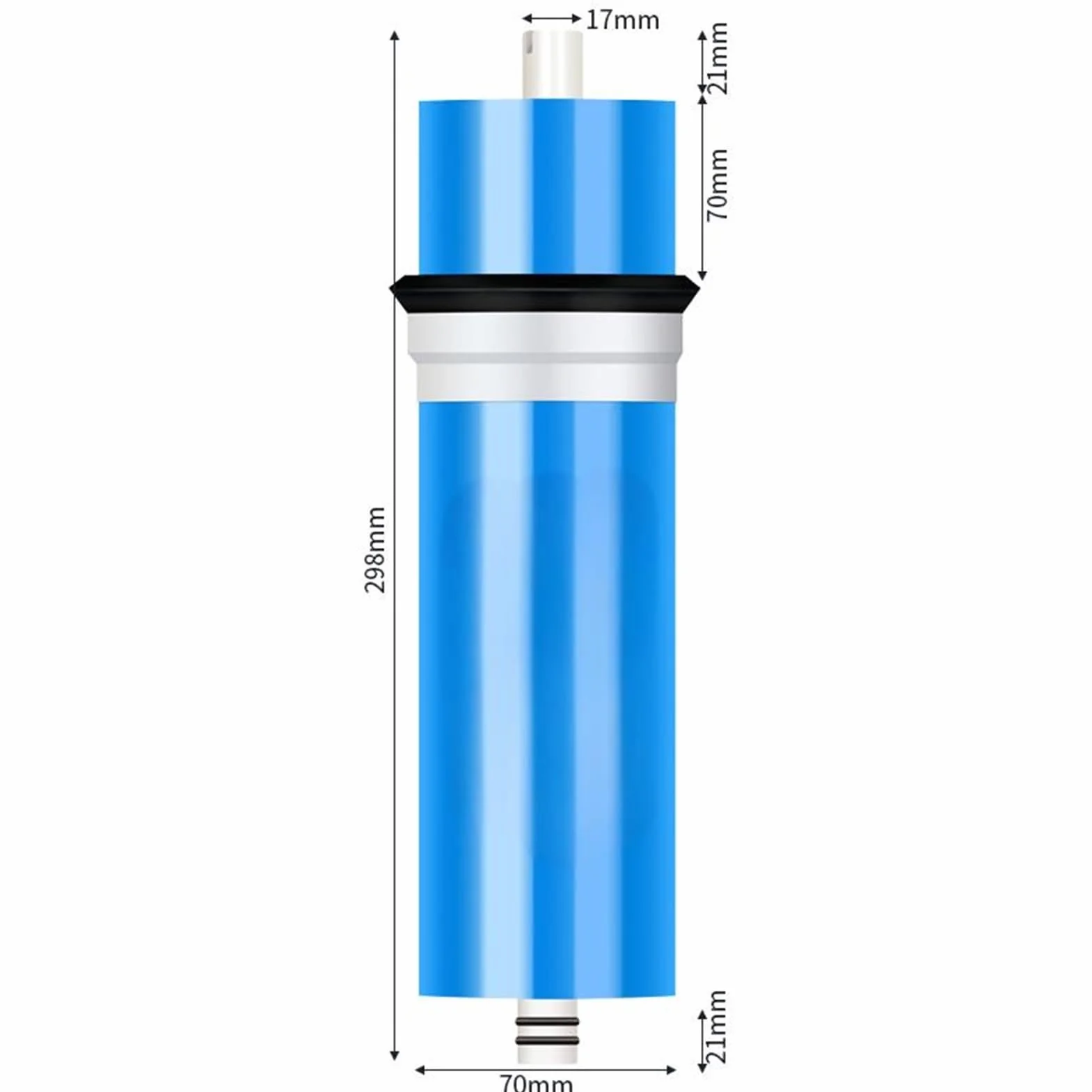 Membrana de ósmosis inversa 3012-800 800 gpd, 3 unidades, cartuchos filtro agua for en el sabor del agua. Fácil instalación