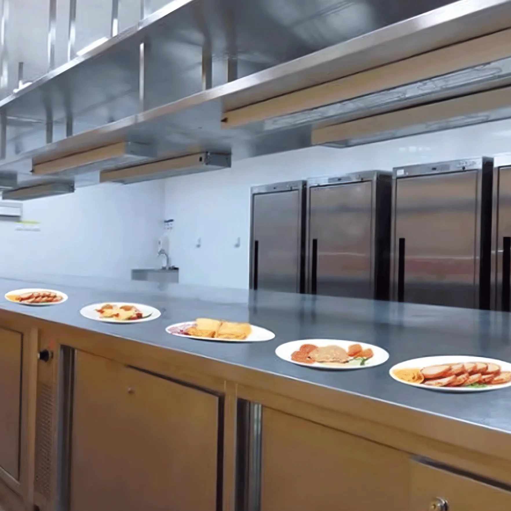 2pc Lámpara de Calor de Alimentos Comercial, Calentadores de Buffet Acero Inoxidable, Calentador Alimentos para Buffets y Hoteles - Garantizar el Sabor de los Platos(Size:60cm)
