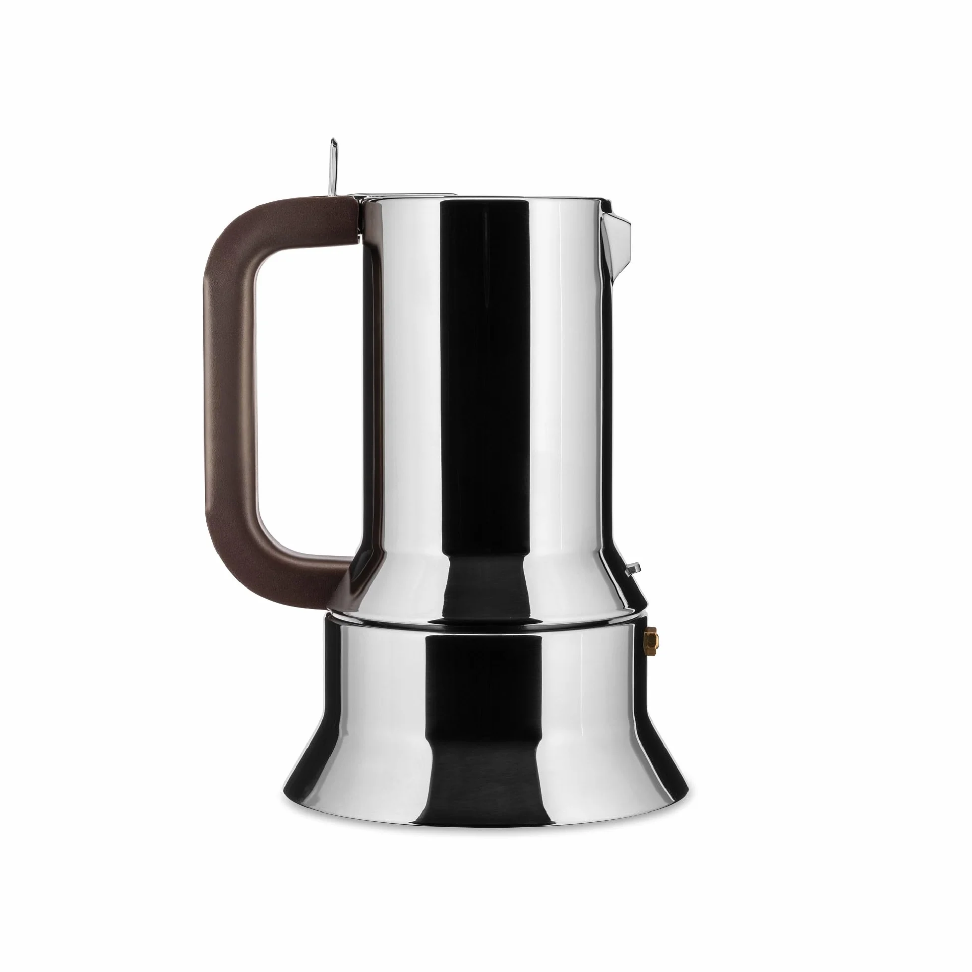 Alessi 9090/M Cafetera de Diseño de Acero Inoxidable, 10 Tazas, Plata