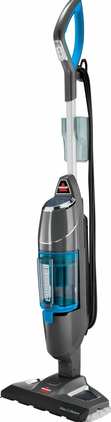 BISSELL Vac & Steam Titanium, Aspirador y Limpiador a Vapor 2 en 1, Para Suelos Duros, Baldosas, Suelos de Madera, Función de Control de Vapor, Libre de Suciedad y Gérmenes, 81 dB, 1977N