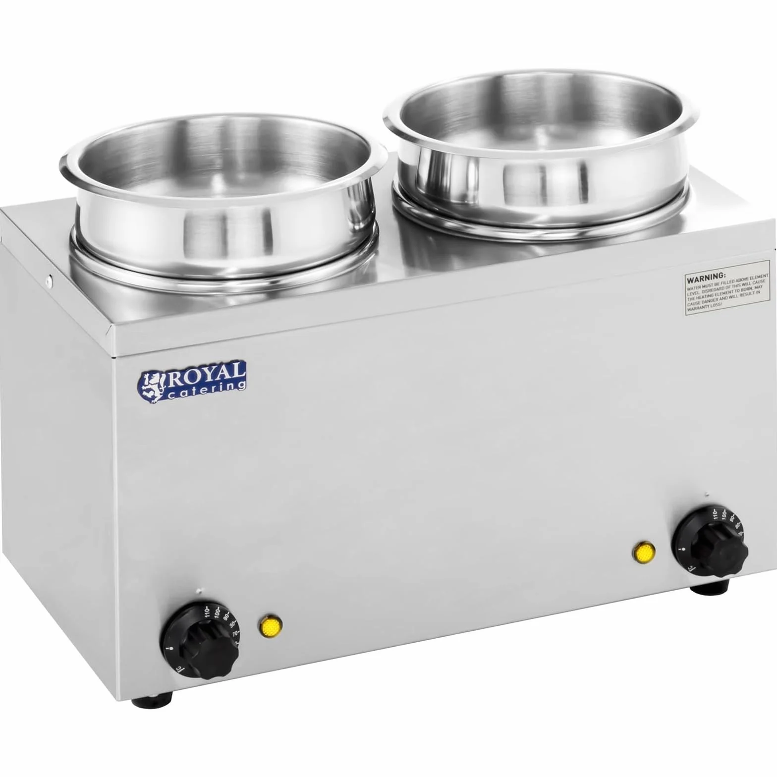 Royal Catering RCBM-2/4R Baño María Hotpot 2 x 2,75 L 300 W