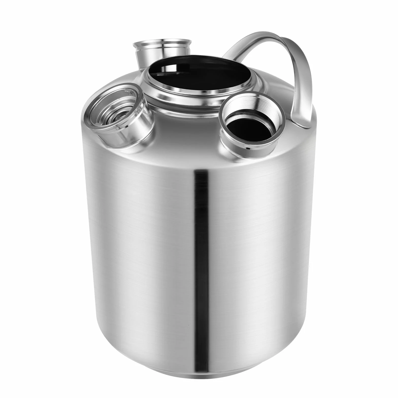 Barril de Limpieza de Cerveza de Acero Inoxidable 3 Cabezales de Barril de Limpieza de Cubo de Limpieza con Manija Grifo de Cerveza, Adecuado para Reuniones Familiares Hoteles 10L