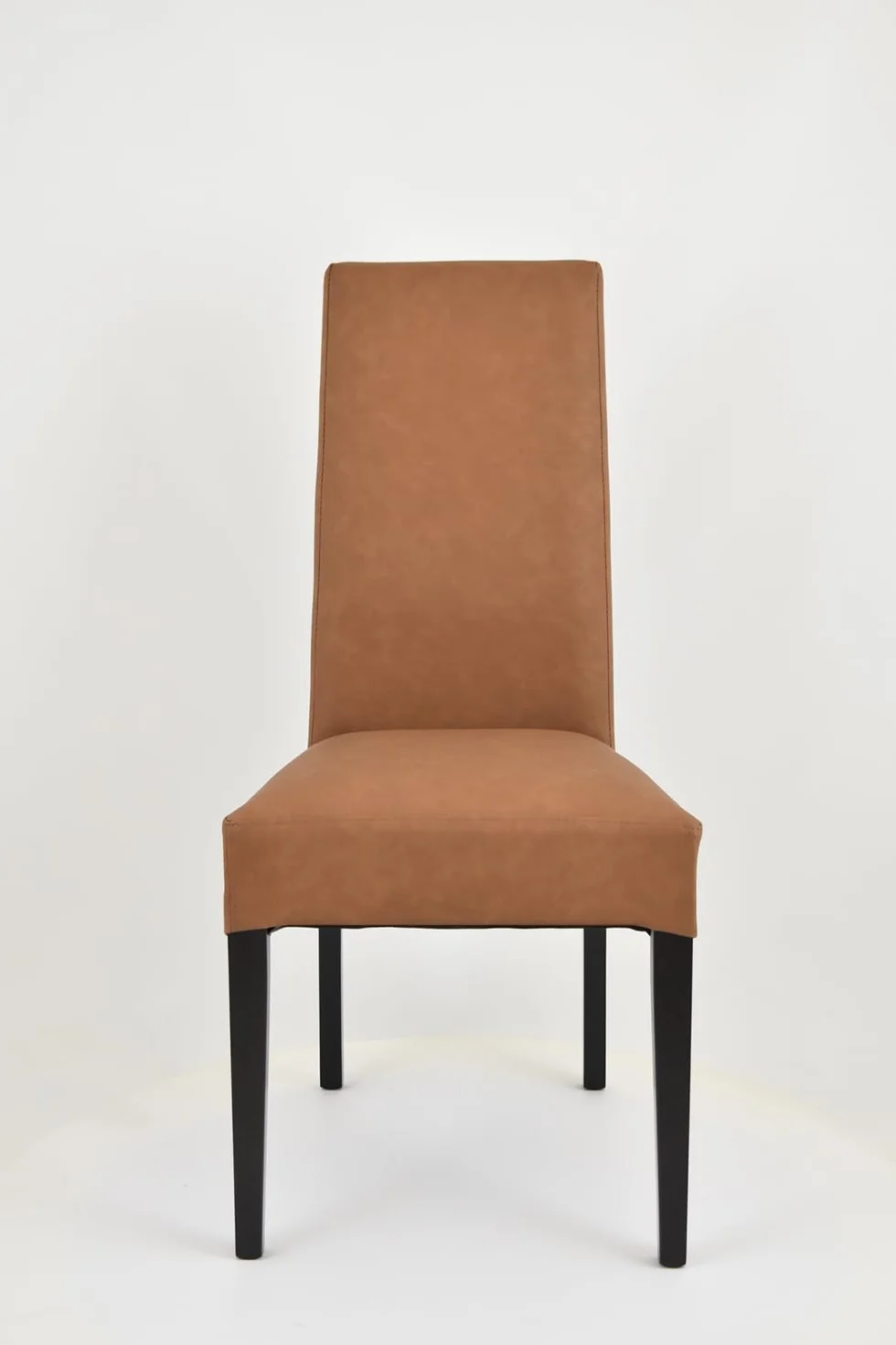 t m c s Tommychairs - Set 4 sillas Luisa para Cocina, Comedor, Bar y Restaurante, solida Estructura en Madera de Haya Color wengué y Asiento tapizado en Polipiel Color Cuero