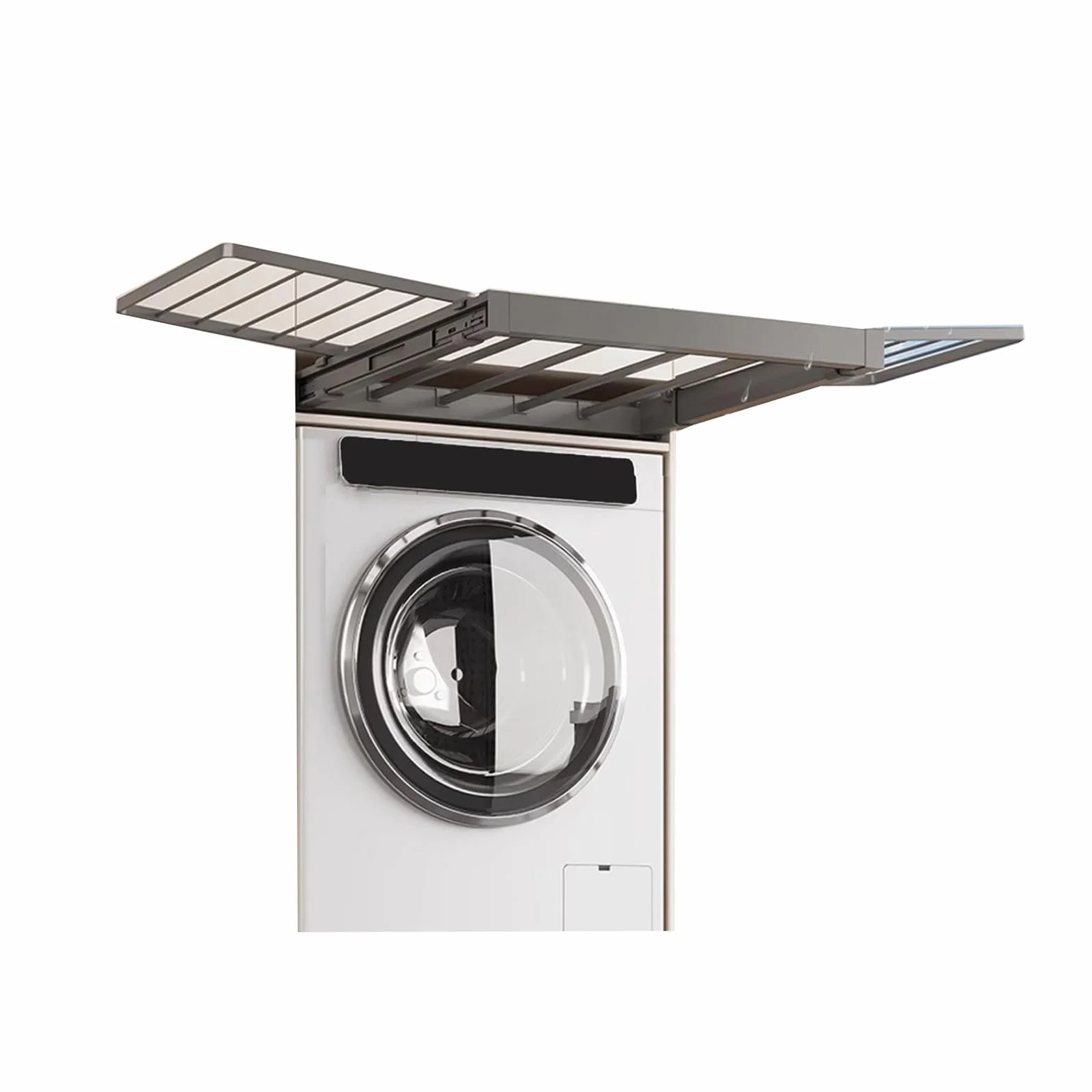 Genérico Tendedero extraíble sobre Lavadora, tendedero, Ancho Ajustable, Oculto for Pantalones, Ahorra Espacio (610-660 mm)(48x56-61cm)