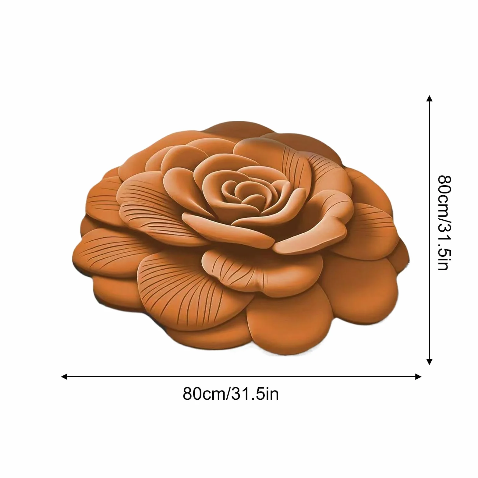 Alfombra De Baño Antideslizante De Felpa Suave Estampado Floral 3D | Felpudo Reutilizable para Entrada Pasillos Puertas