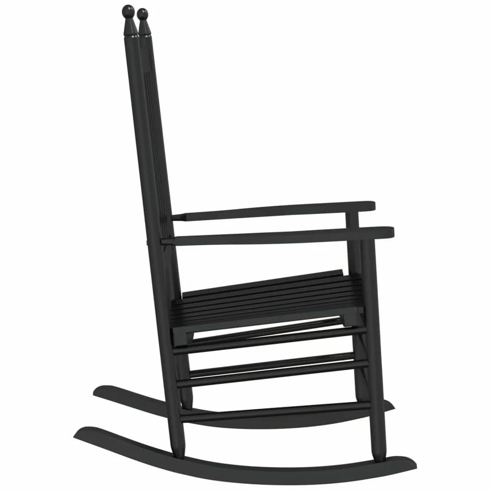 Mecedora vidaXL de Madera Maciza de Álamo Negro, Banco Balancín para Aire Libre