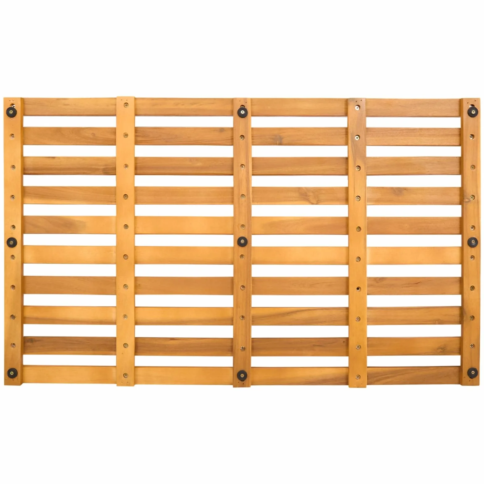 Alfombra de baño de madera marrón lisa, 80 x 48 x 2,5 cm, antideslizante, diseño ventilado, secado rápido y absorbente, versátil alfombrilla de baño para ducha y WC