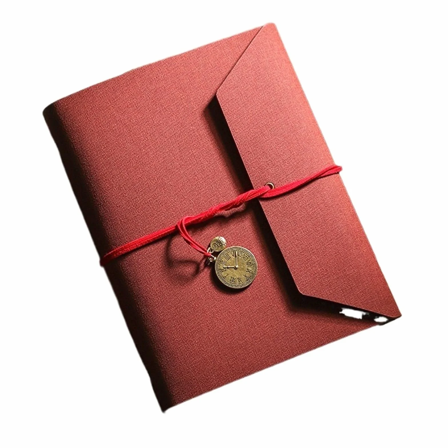 áLbum De Fotos Álbum de fotos laminado hojas sueltas, almacenamiento postales recibos DIY, libro, cuaderno, estuche for, álbum crecimiento, regalos graduación(Red)