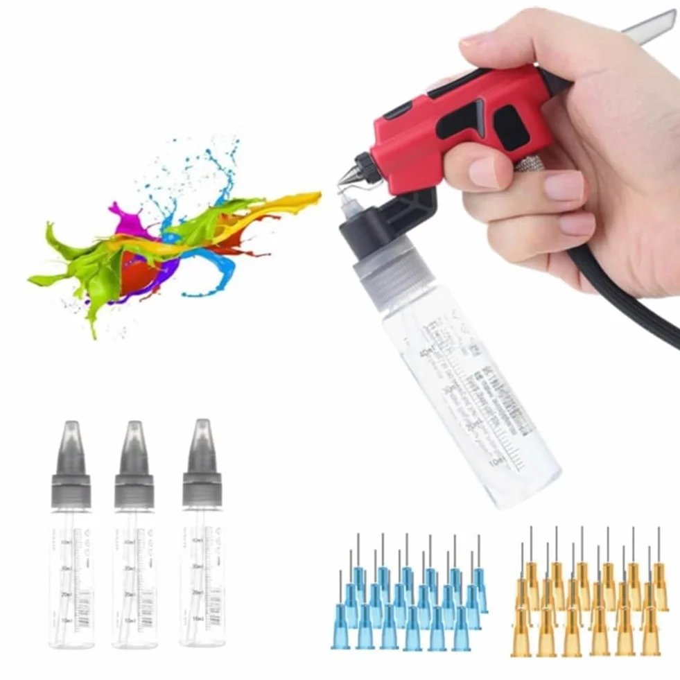 Aerógrafo PT-AB Sin Lavado para Modelos, Herramienta de Pintura con Soporte para Rotuladores, Cambio Rápido de Pintura, Herramientas para Manualidades y Bricolaje.
