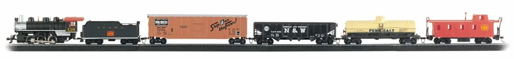 Bachmann Piece Train Set Scale Chattanooga Ready To Run-Juego de Tren eléctrico de 155 Piezas, Escala HO, Multicolor (626)