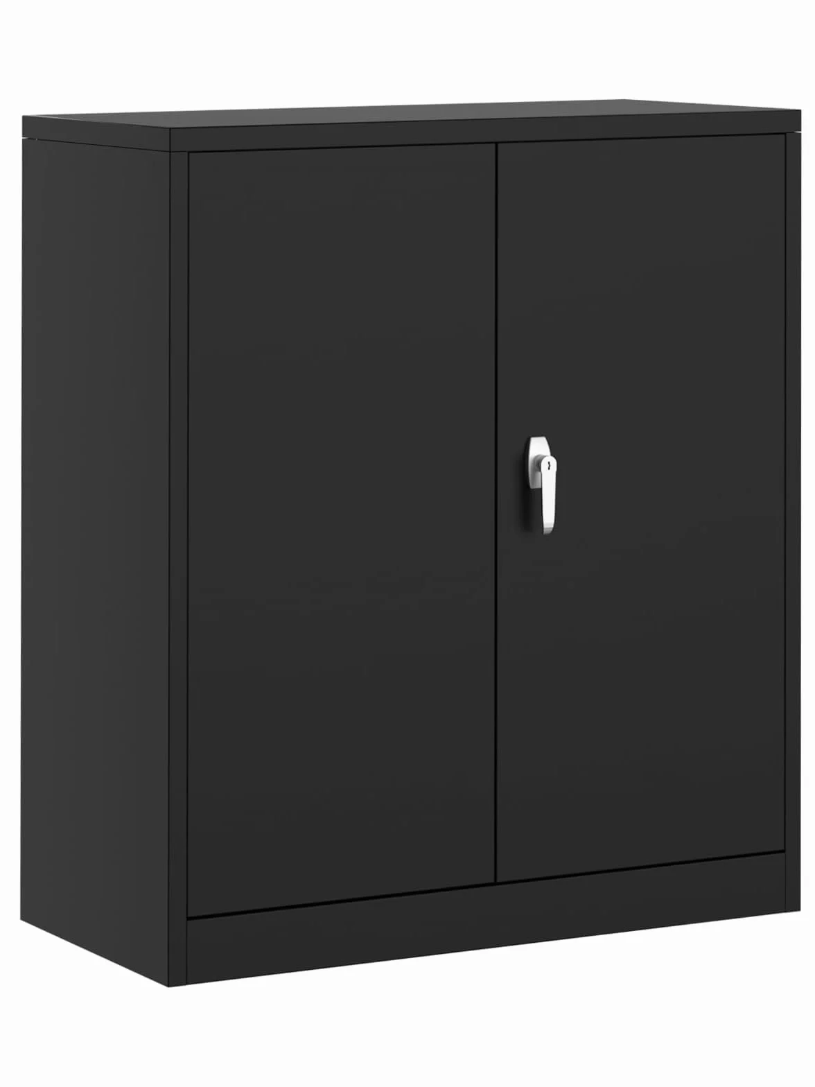 Zstar Armario de Almacenamiento para Oficina - de Acero Doble Altura con Puertas y Cerradura, Resistente al Fuego y Humedad, con Cerradura - Ideal para Archivos y Almacenamiento Personal