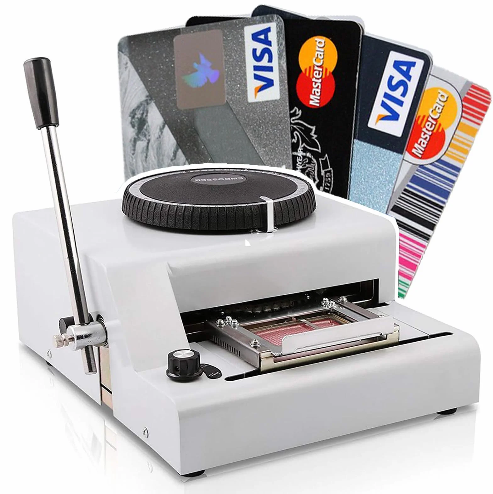 MáQuina de Estampado Manual de 72 Caracteres para Tarjetas de PVC, Letras y Personalizadas. Impresora de CóDigos para Tarjetas de Regalo, Tarjetas de CréDito y de IdentificacióN.
