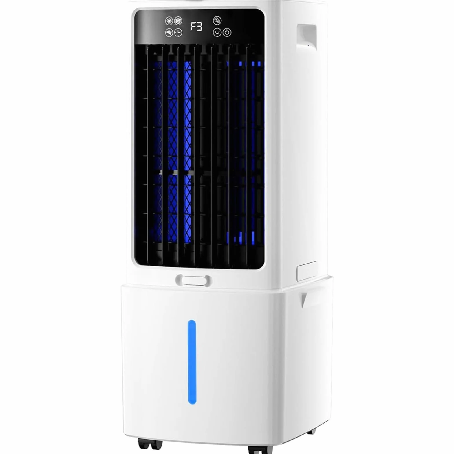 Aire Acondicionado Portátil 12L con 3 Velocidades 3 Modos Temporizador 12H 3 en 1 Aire Acondicionado Sin Tubo Exterior Control Remoto Enfriador de Aire Portátil para Sala de Estar 12L
