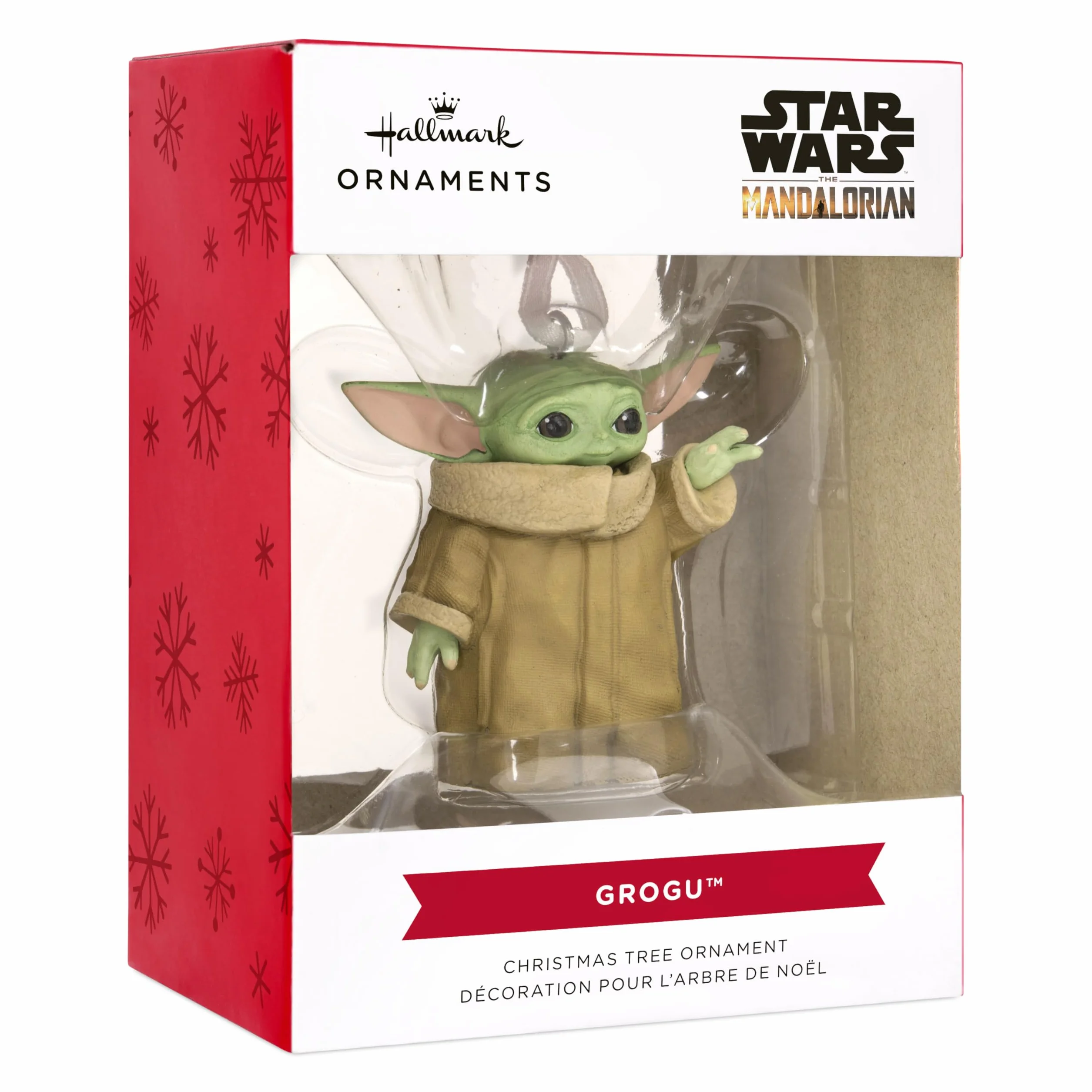 Hallmark Grogu Adorno de Navidad colgante Star Wars The Mandalorian decoración de árbol de resina