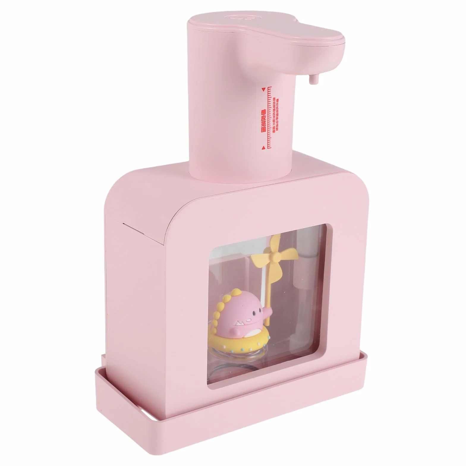Dispensador de Jabón Automático Dispensador de Jabón, Abs, Rosa, sin Contacto, Espuma, Autonomía Prolongada, para Cocina y Oficina
