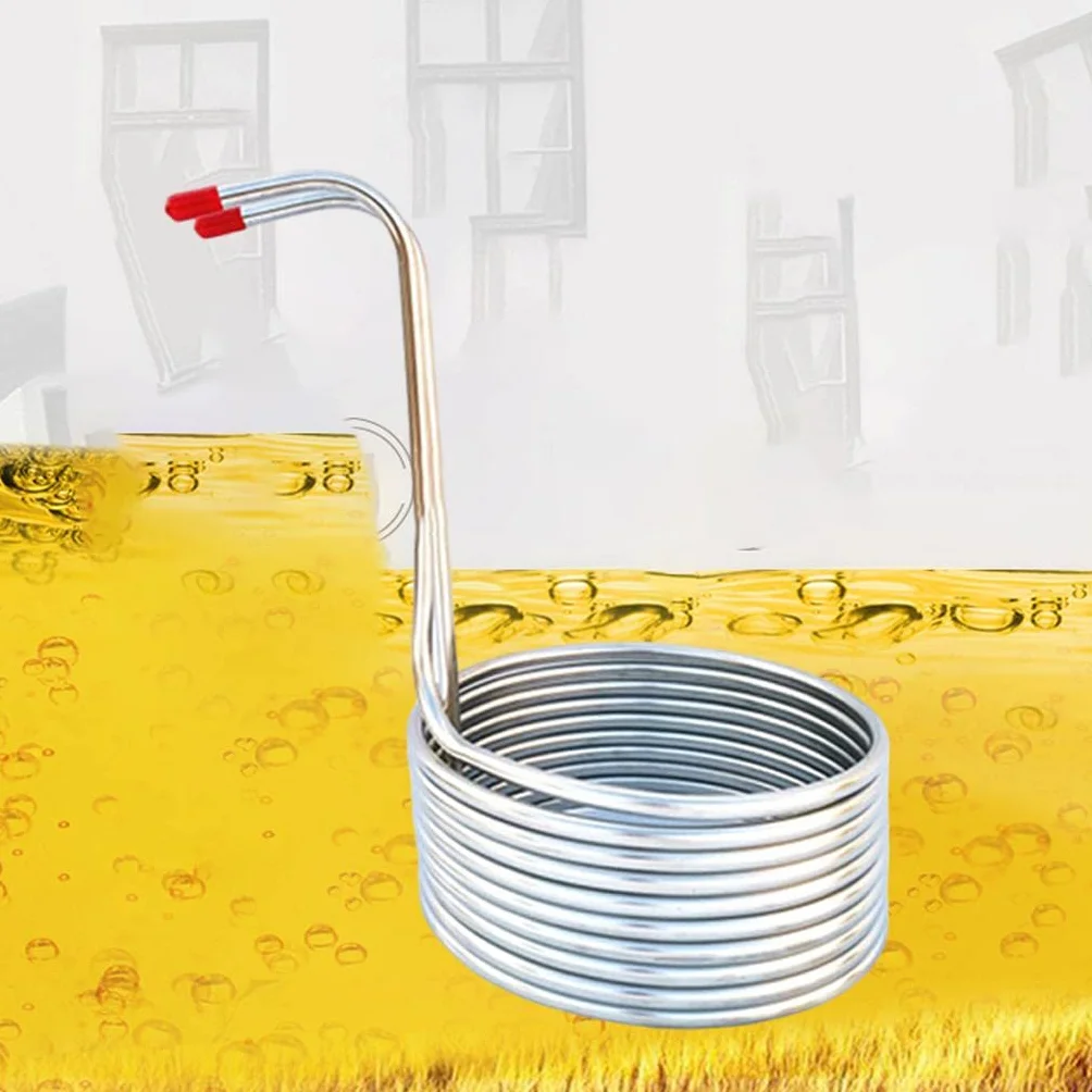 LOVIVER Enfriador Enfriamiento Tubería de Cervecería Suministros de Cocina Enfriador Hidráulico Serpentín de Enfriamiento de Cerveza