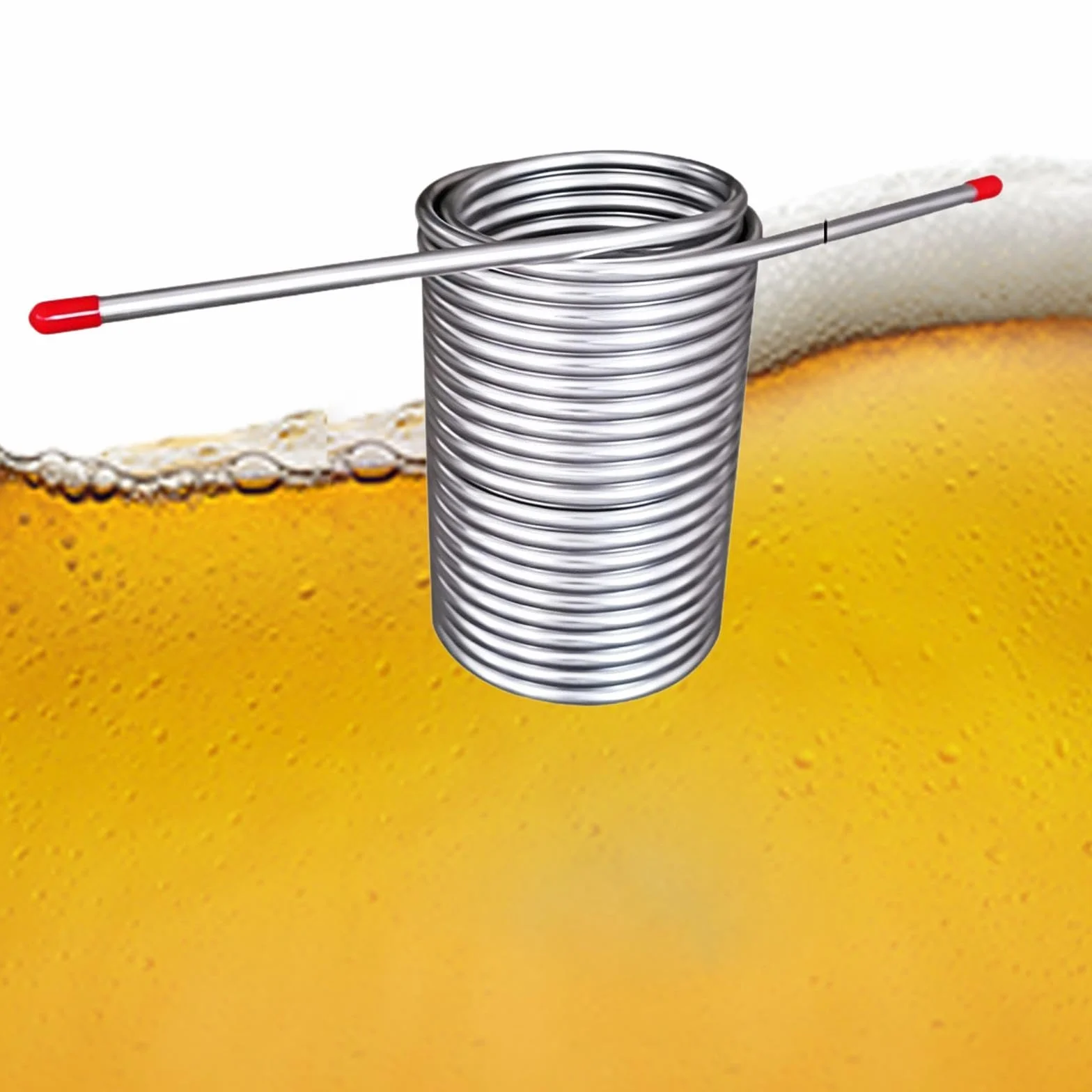Serpentín de Mosto Bobina de Acero Inoxidable Tubo de para Cerveza Diseño de Doble Vuelta 304 para Alta Transferencia