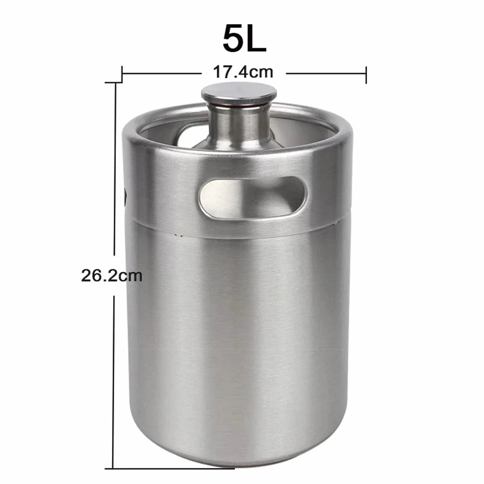 Kit de mini barril para elaboración casera de cerveza (barril de cerveza de 5 l, grifo ajustable, cargador de CO2 de 60 psi y lanza para barril de cerveza), desodorante para cerveza, accesorios par