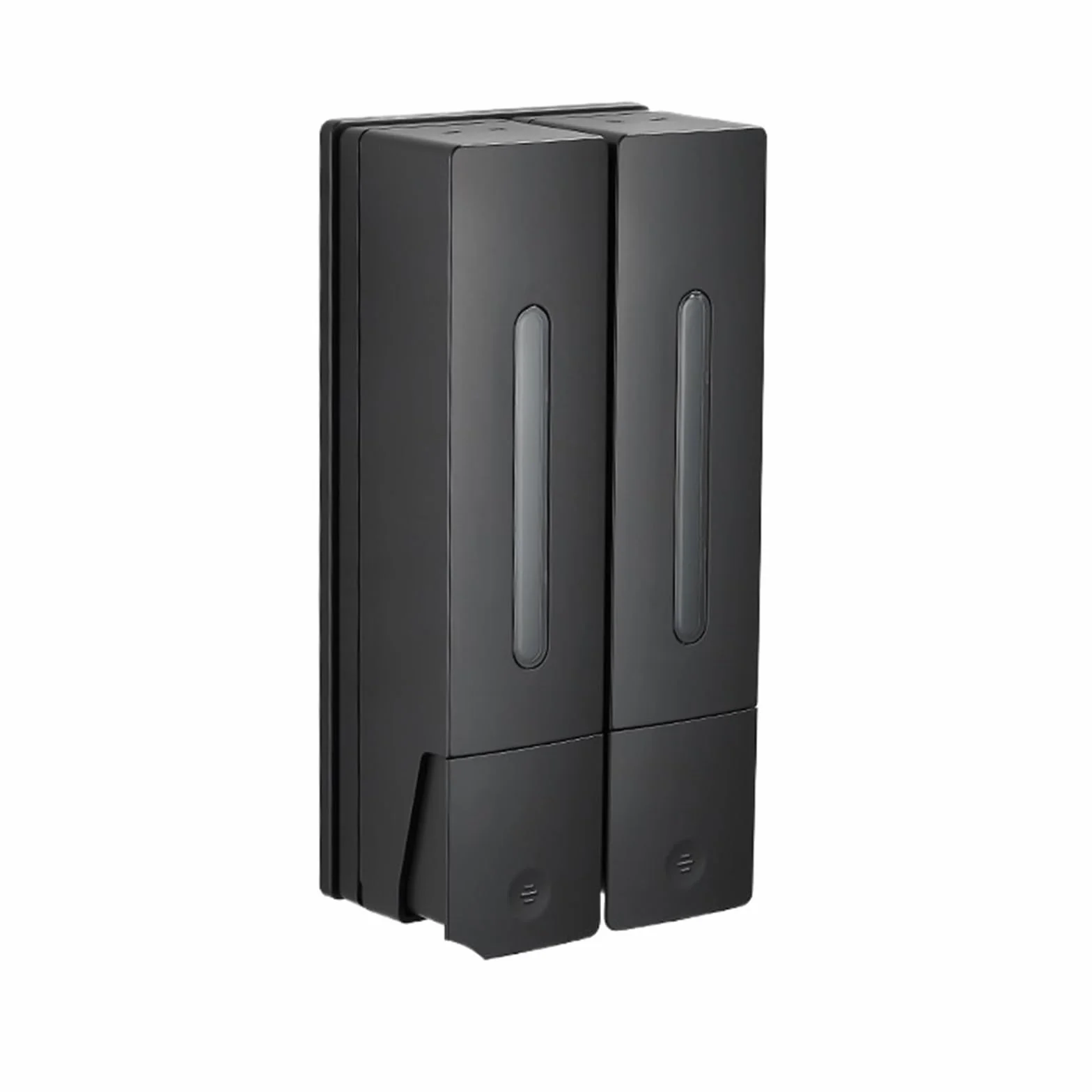 Dispensador de jabón Dispensador de jabón plástico Pared con dosificador for hogares, hoteles y baños Dispensador de Bomba de loción(Negro)