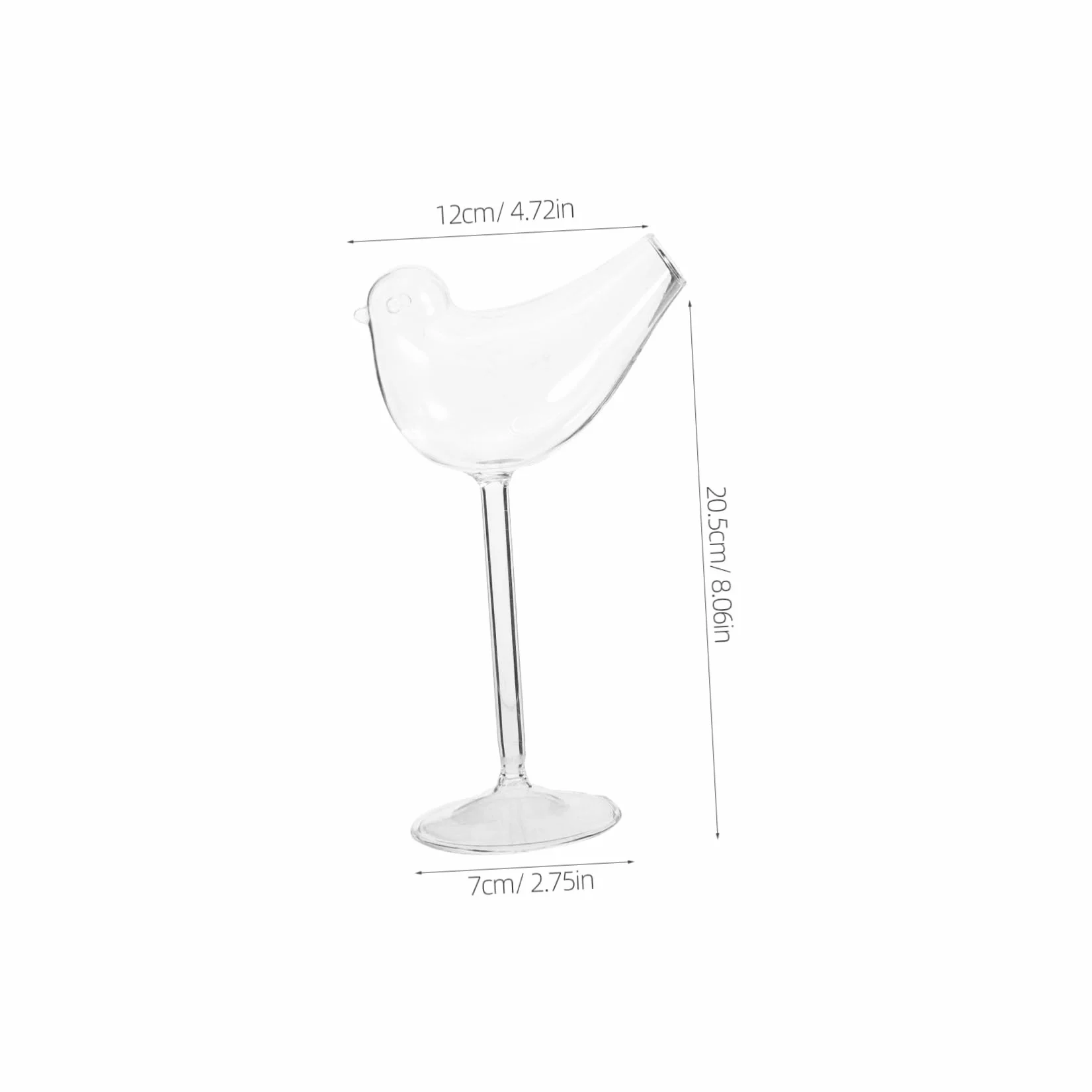Happyyami 4 Piezas De Copa De Vino Birdie Vasos Elegantes para Beber Aperitivos Vasos para Beber Vasos De Cóctel Vasos Transparentes para Pájaros para Vasos De Bar Copas De