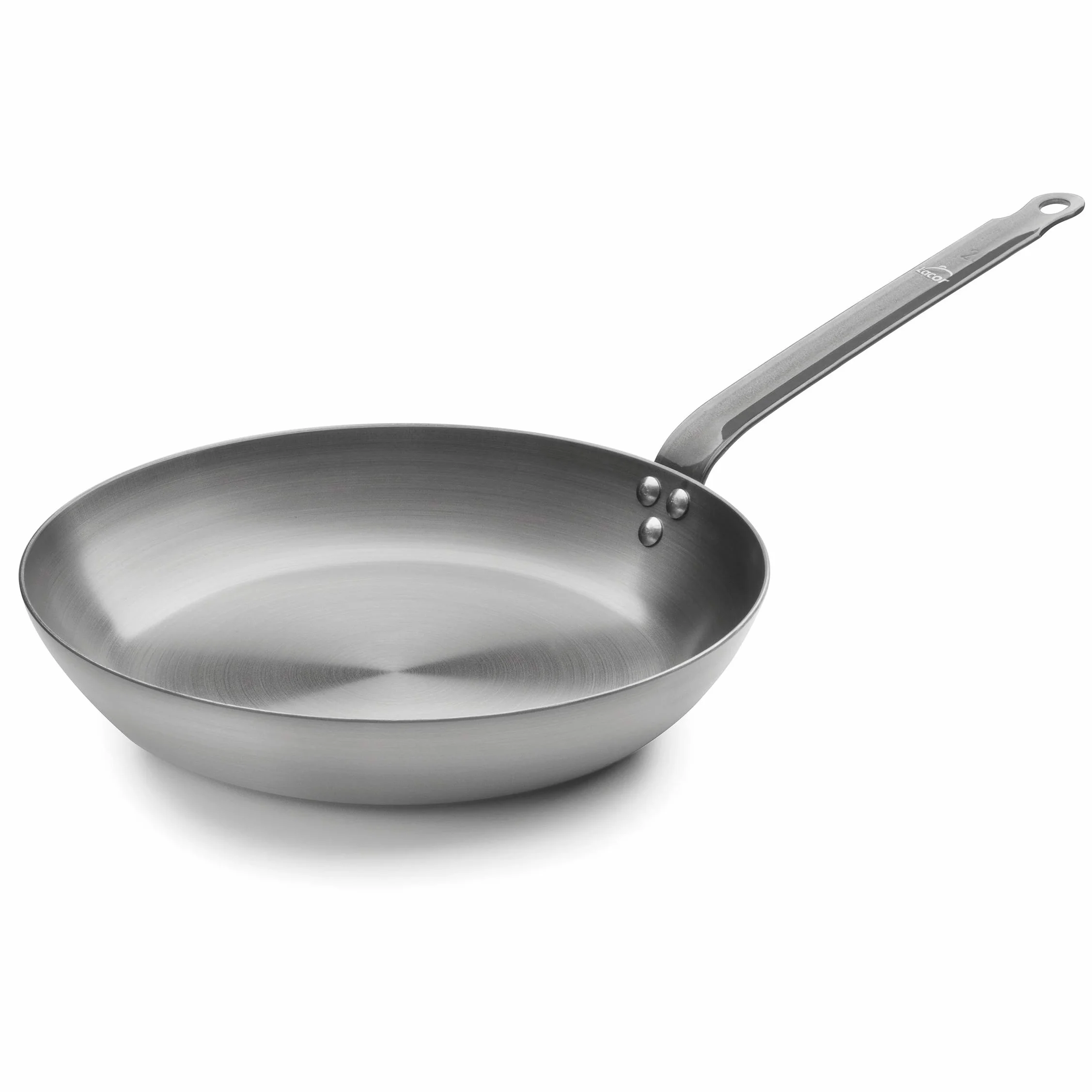 LACOR - 63624 - Sartén Ferrum Gris 24 cm - 100% Hierro Natural, Hecha en España, Apta para Inducción, Alta Temperatura, Duradera y Ecológica.