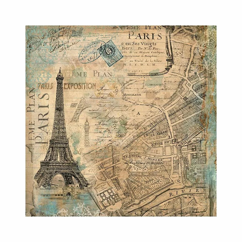 STAMPERIA Kit de Scrapbooking Around The World 30x30cm, Papel Multicolor 30.5 x 30.5