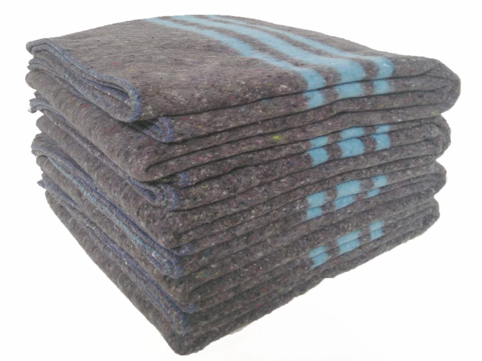 Mantas gruesas para Mudanzas o transporte de muebles, medida 140x200 Fabricadas en España. Para almacenar muebles o articulos personales en guardamuebles o trasteros. Pack 10 mantas, color azul