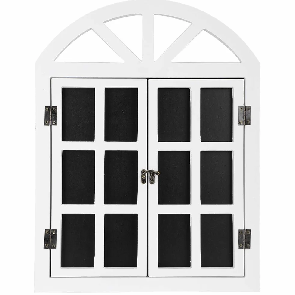 Persianas de Madera Tablero de Mensajes Pizarra Rústica Ventana en Pared Tablero de Mensajes Decoración para el Hogar Café Bar Tienda