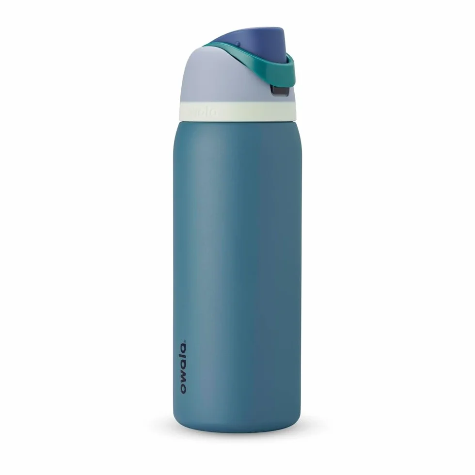 Owala FreeSip botella agua acero inoxidable 945 ml térmica a prueba de fugas sin BPA Denim