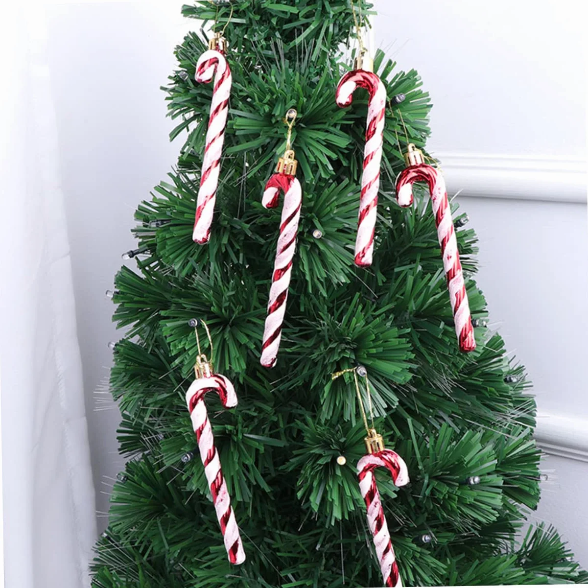 Cabilock 30piezas Adornos Colgantes De Bastón De Navidad Decoraciones para Árbol De Navidad Accesorios Festivos para Decorar Hogares y Fiestas