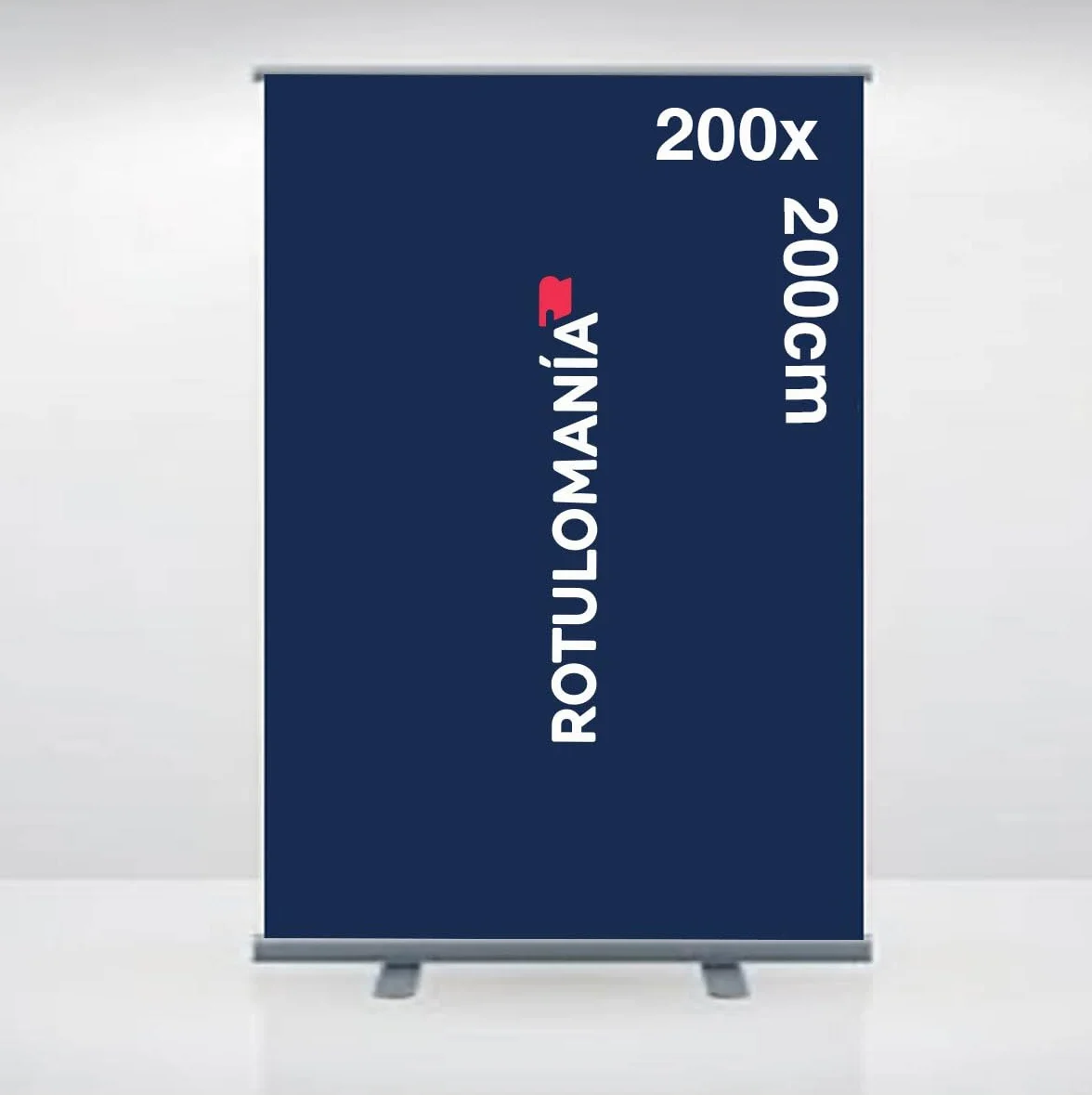 Genérico Expositor publicitario Rollup 200x200 cm Personalizado, impresión incluida, máxima Calidad de impresión