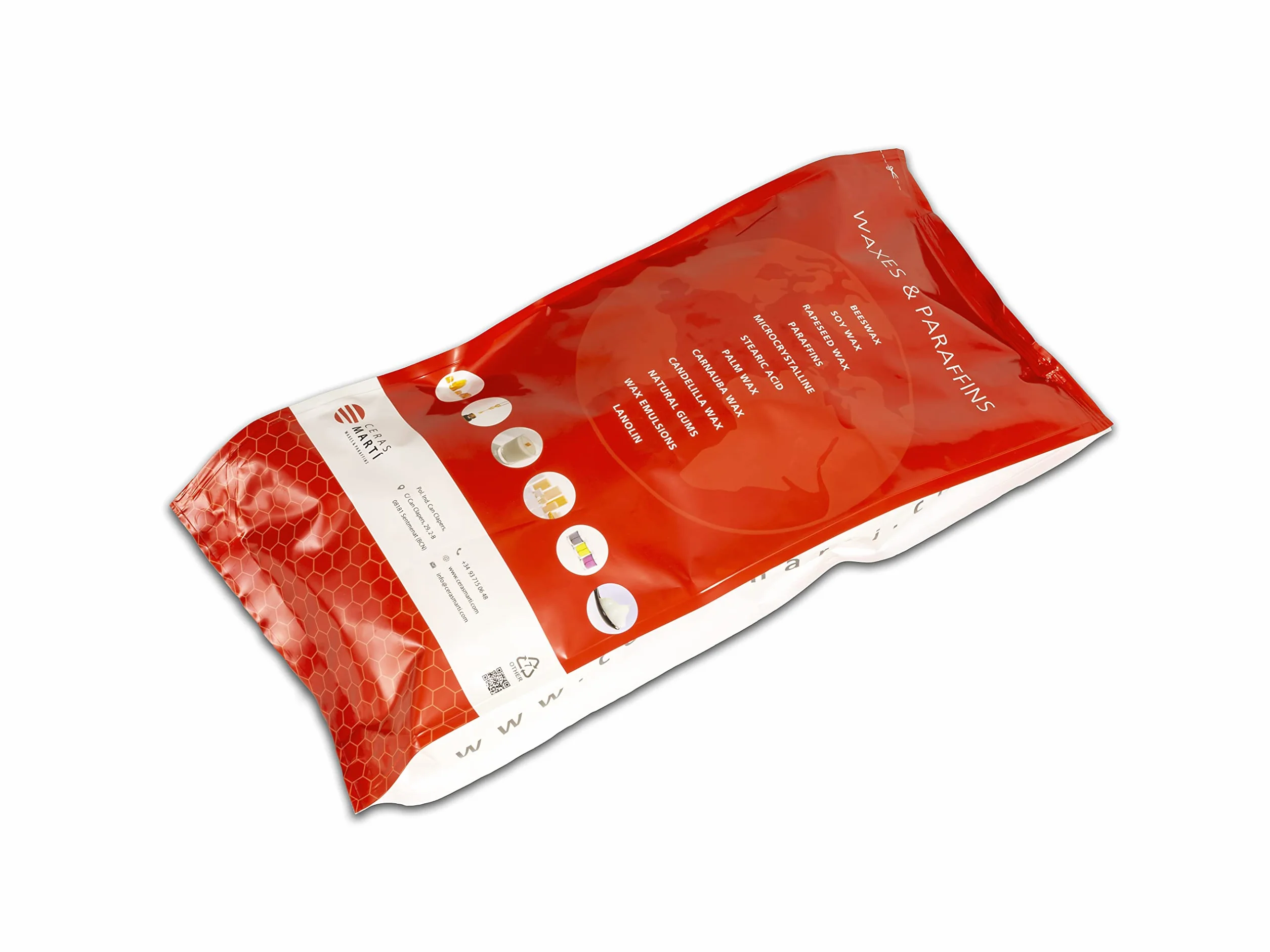 Cera de Soja Natural CS-50 para Velas Aromáticas – 100% Vegetal, Bajo Punto de Fusión, Alta Fijación de Fragancia – Ideal para Velas en Vaso (Formato Perlas) (5 Kg)