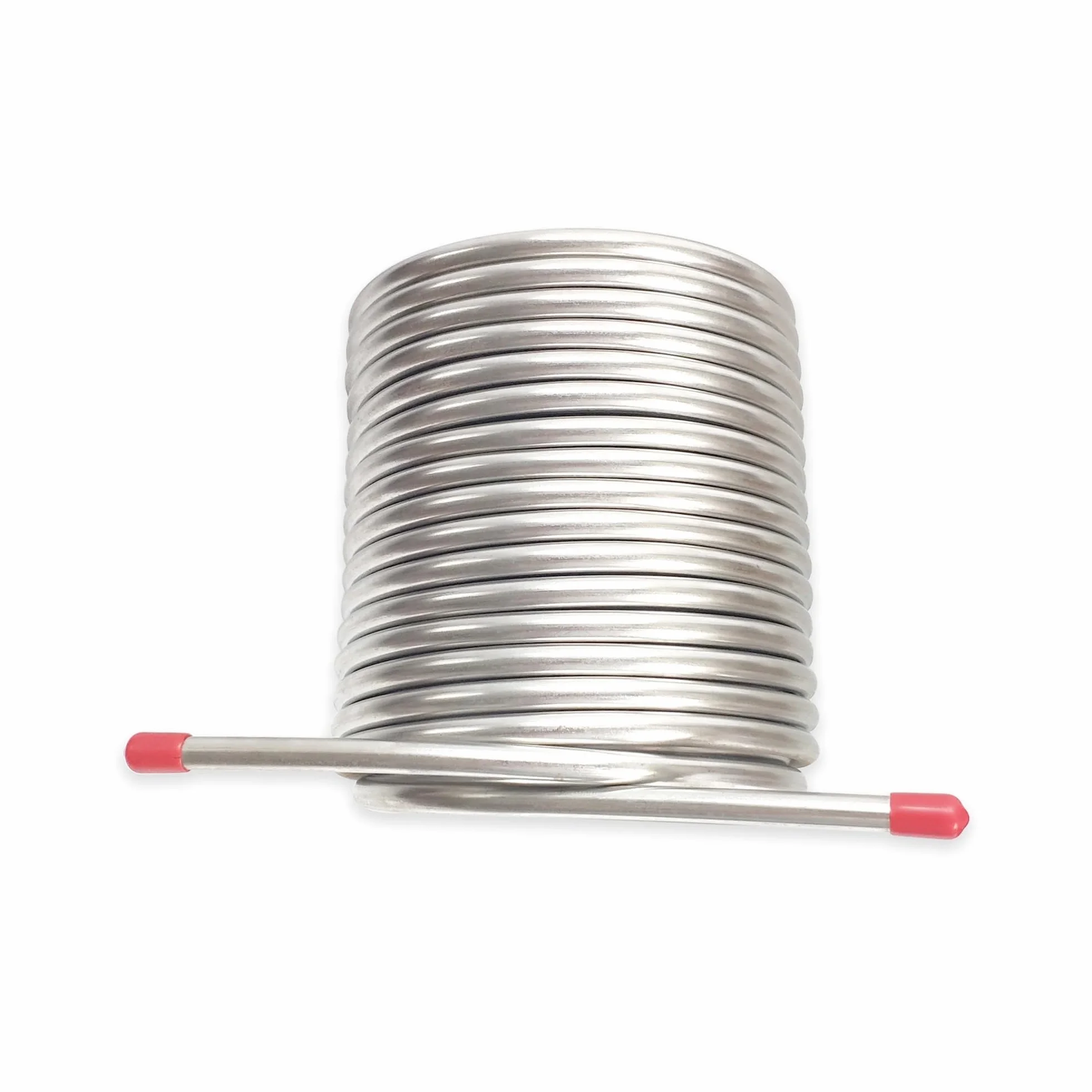 Enfriador de mosto y agua de cerveza de doble capa, serpentín de enfriamiento de 14 m de longitud, serpentín de enfriamiento de cerveza for incubadora exterior, acero inoxidable 304 de grado alimentic