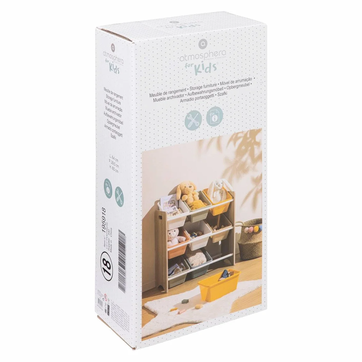 Atmosphera - Mueble de Almacenamiento Infantil Iduna